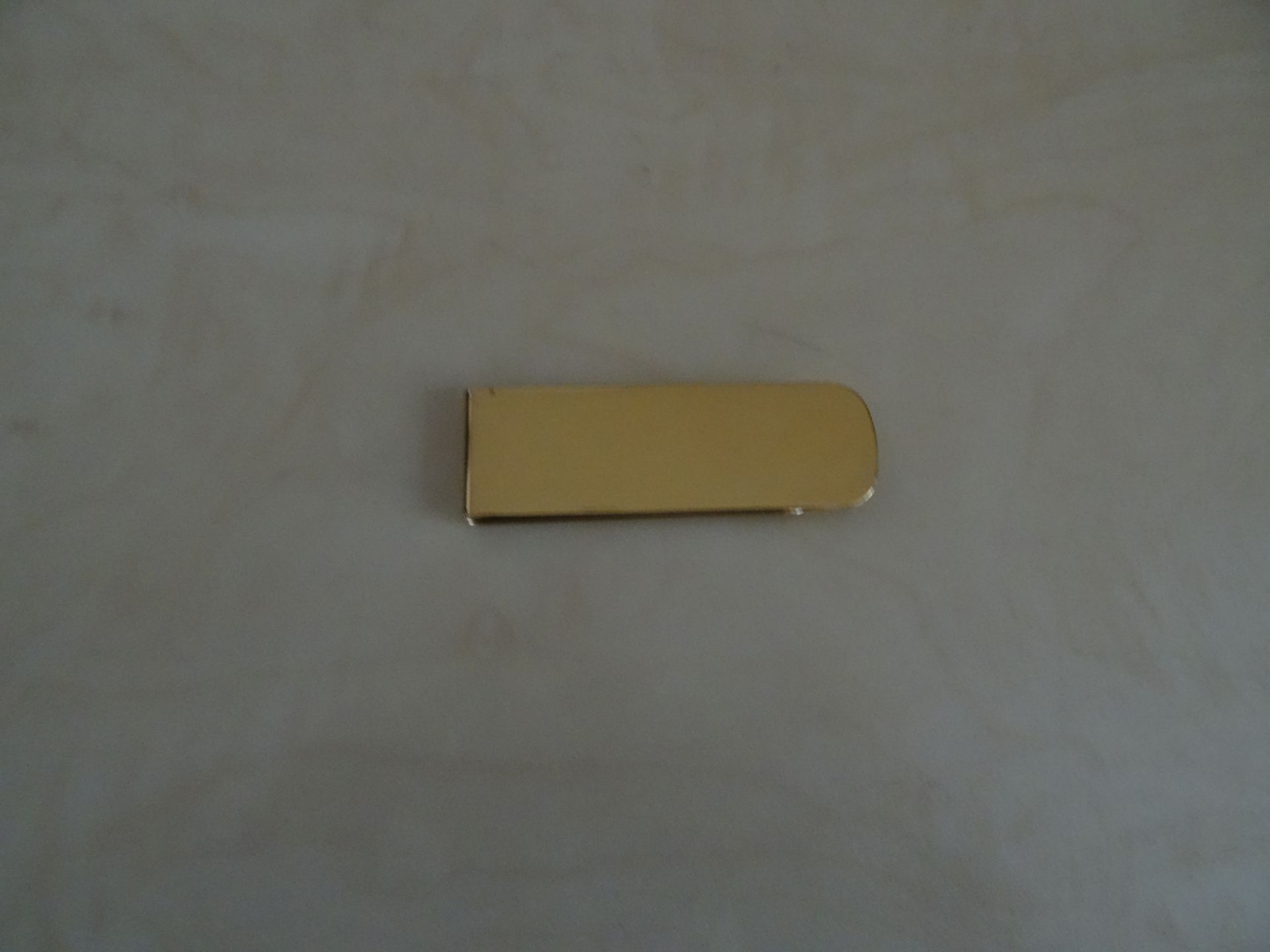 24ct Gold Plated Straight Money Clip x 1 Unit - Image 2 of 3