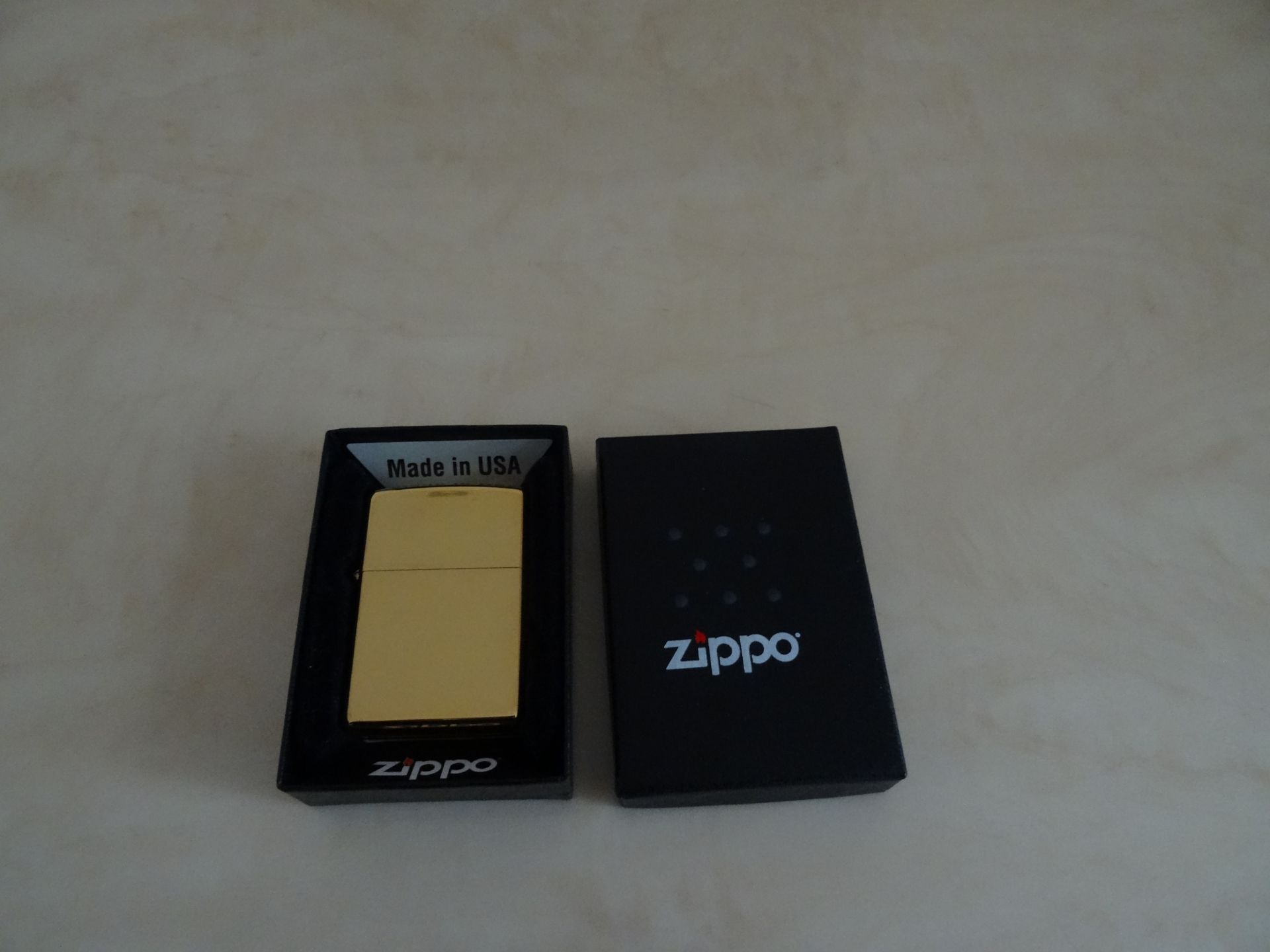 24ct Gold Plated Zippo Lighter x 2 Units