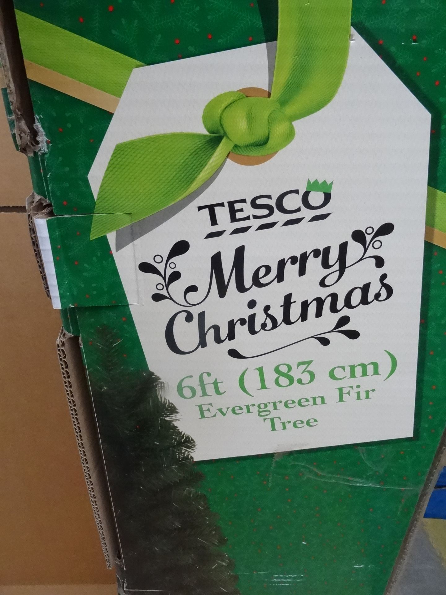 9 x TESCO 6 FOOT (183CM) EVERGREEN CHRISTMAS TREES. BRAND NEW AND BOXED! Original RRP £75 each, - Image 2 of 2