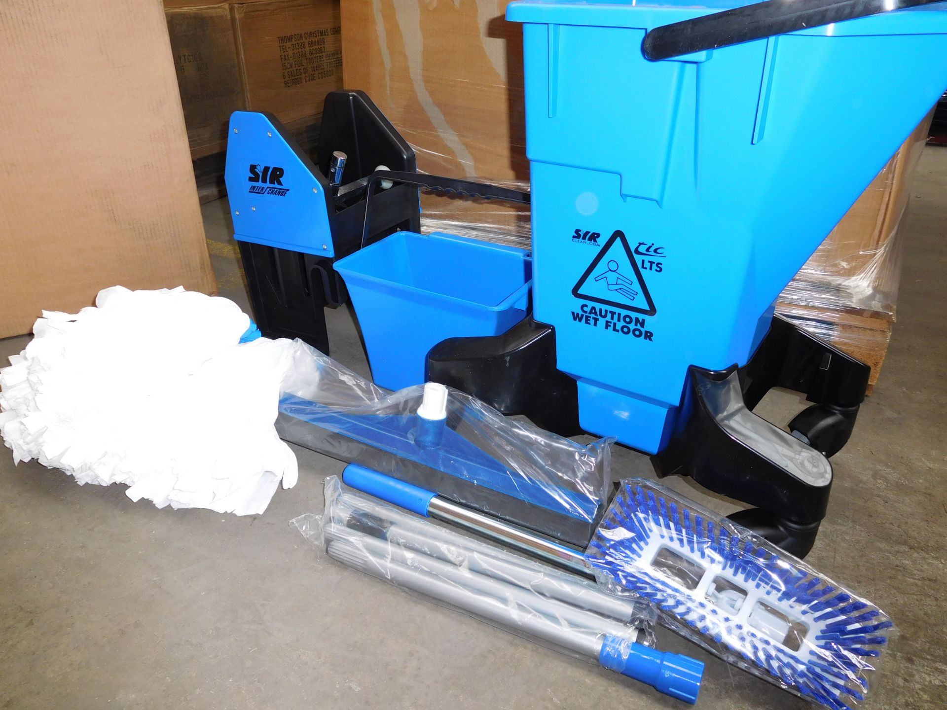 PALLET (C5) TO CONTAIN 14 x SIR CLEAN. LTS CLEANING KIT. INCLUDES MOP BUCKET ON WHEELS, MOP, 2 MOP - Image 3 of 3