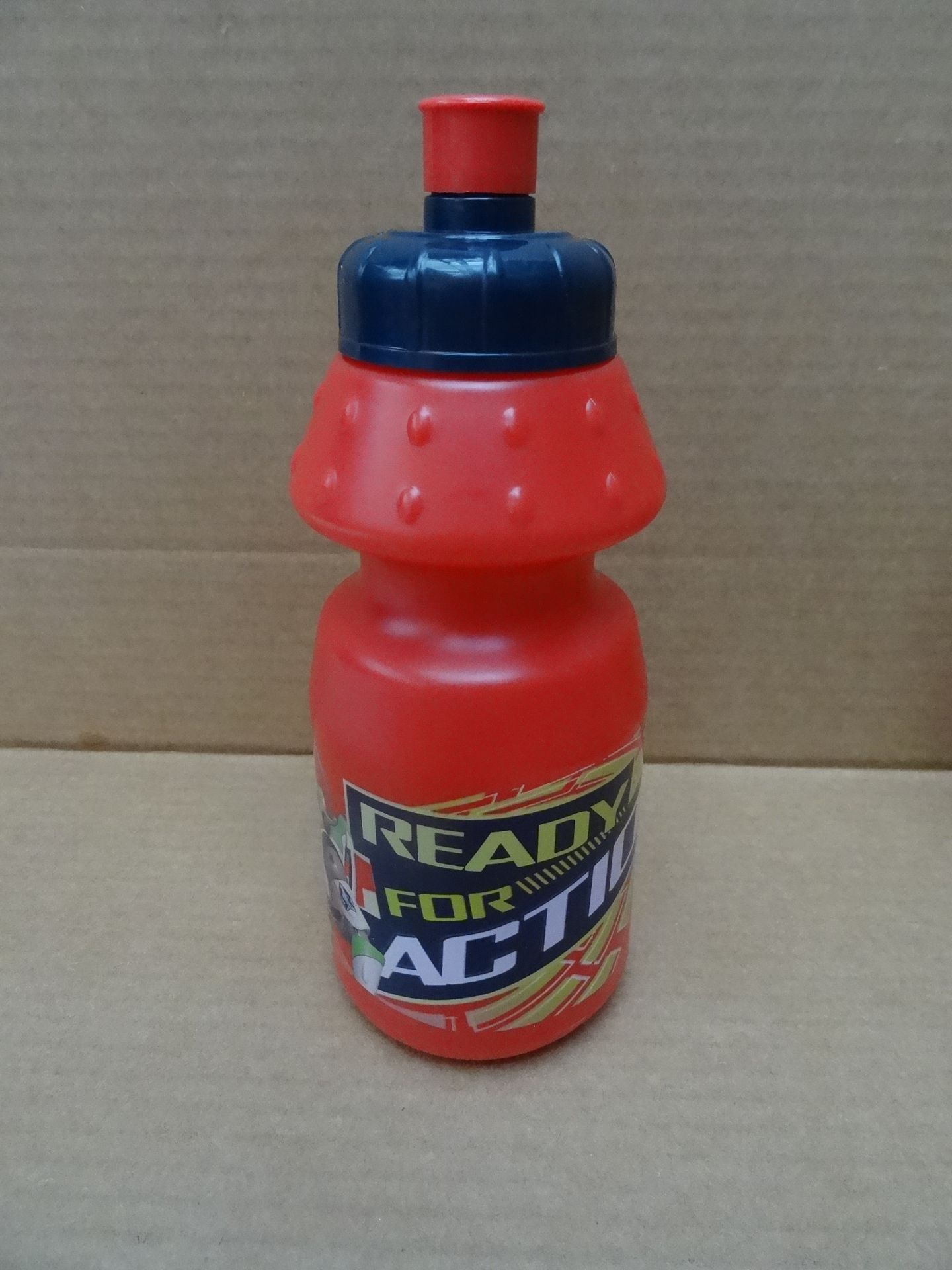 72 x Toy Story 350ml Plastic Drink Bottles. Brand new and Boxed. Sports Top Design. Original RRP £