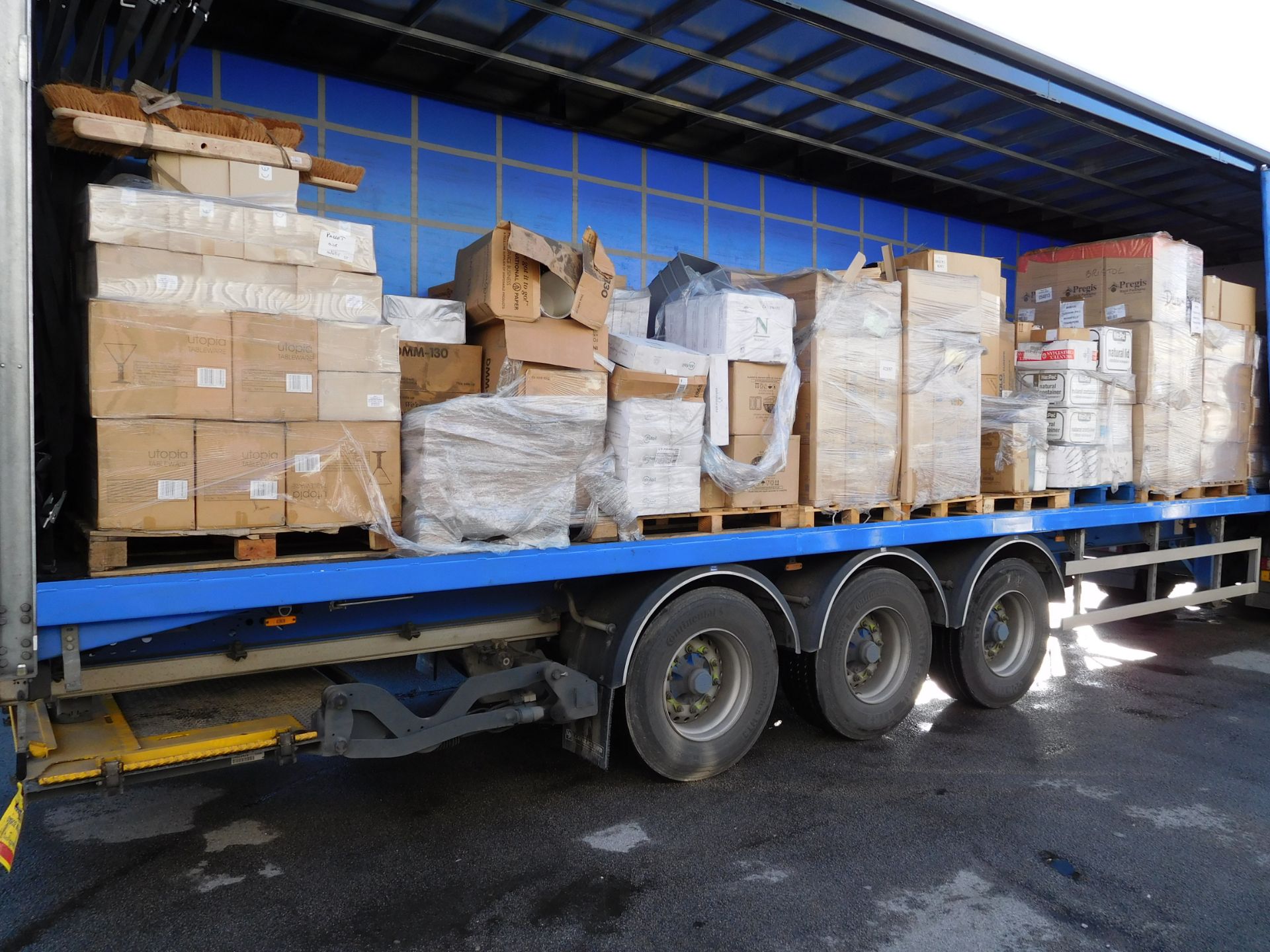 ONE FULL TRUCK LOAD OF 26 PALLETS. MIXED LOAD OF VARIOUS STOCK