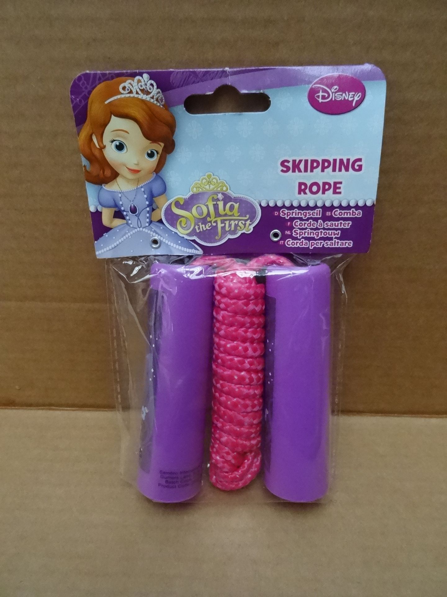 144 x Disney Sofia The First Skipping Rope. Brand new and Packaged. High Quality. Original RRP £4.99
