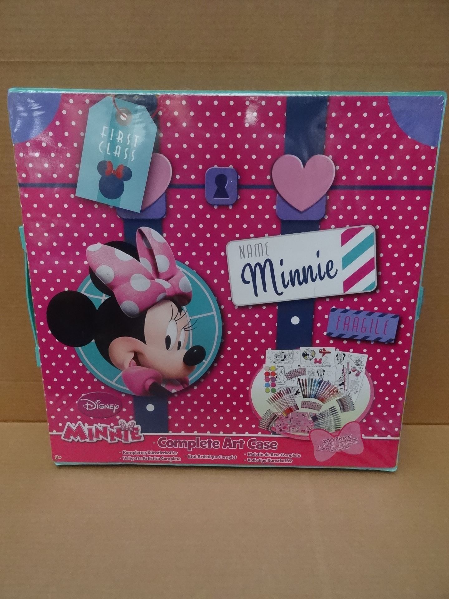 12 x Disney Minnie Mouse 200 Piece Mega Extra Large Complete Art Cases! Each Includes: 24 Crayons,