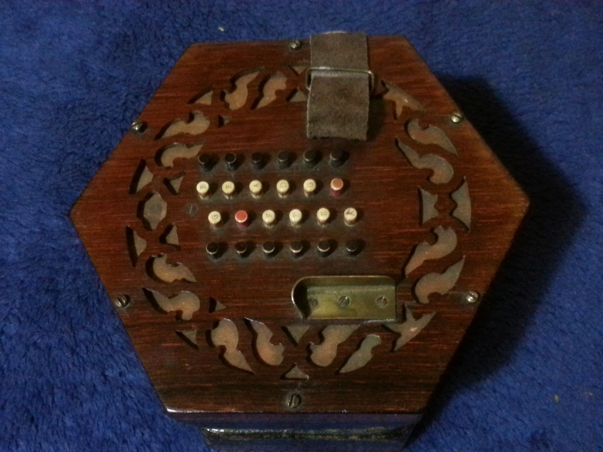 Antique Charles Wheatstone 48 Buttons Concertina - Image 3 of 4