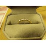 18ct gold yellow and white gold diamond ring