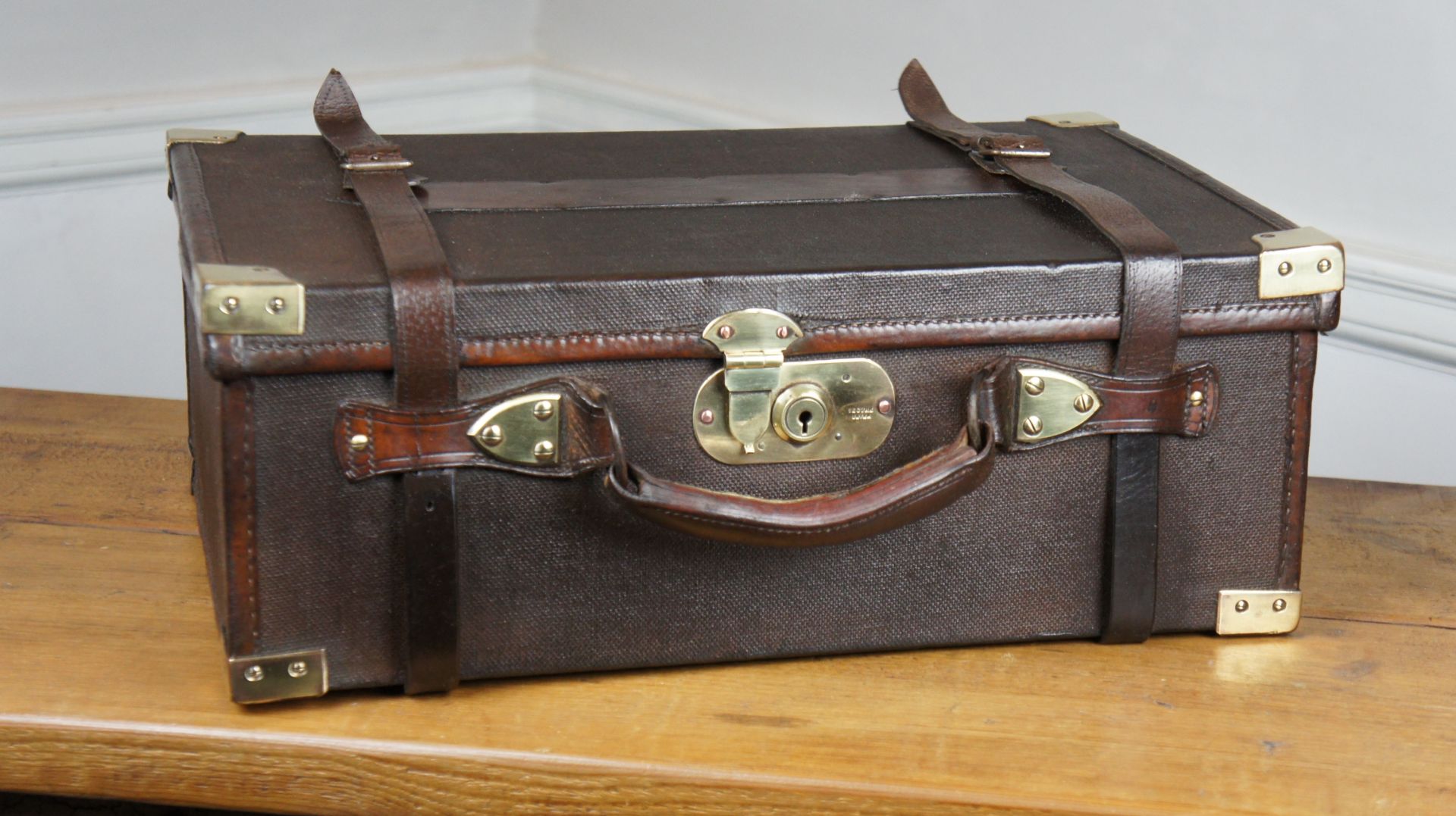 Canvas, Brass and Leather cartiage case