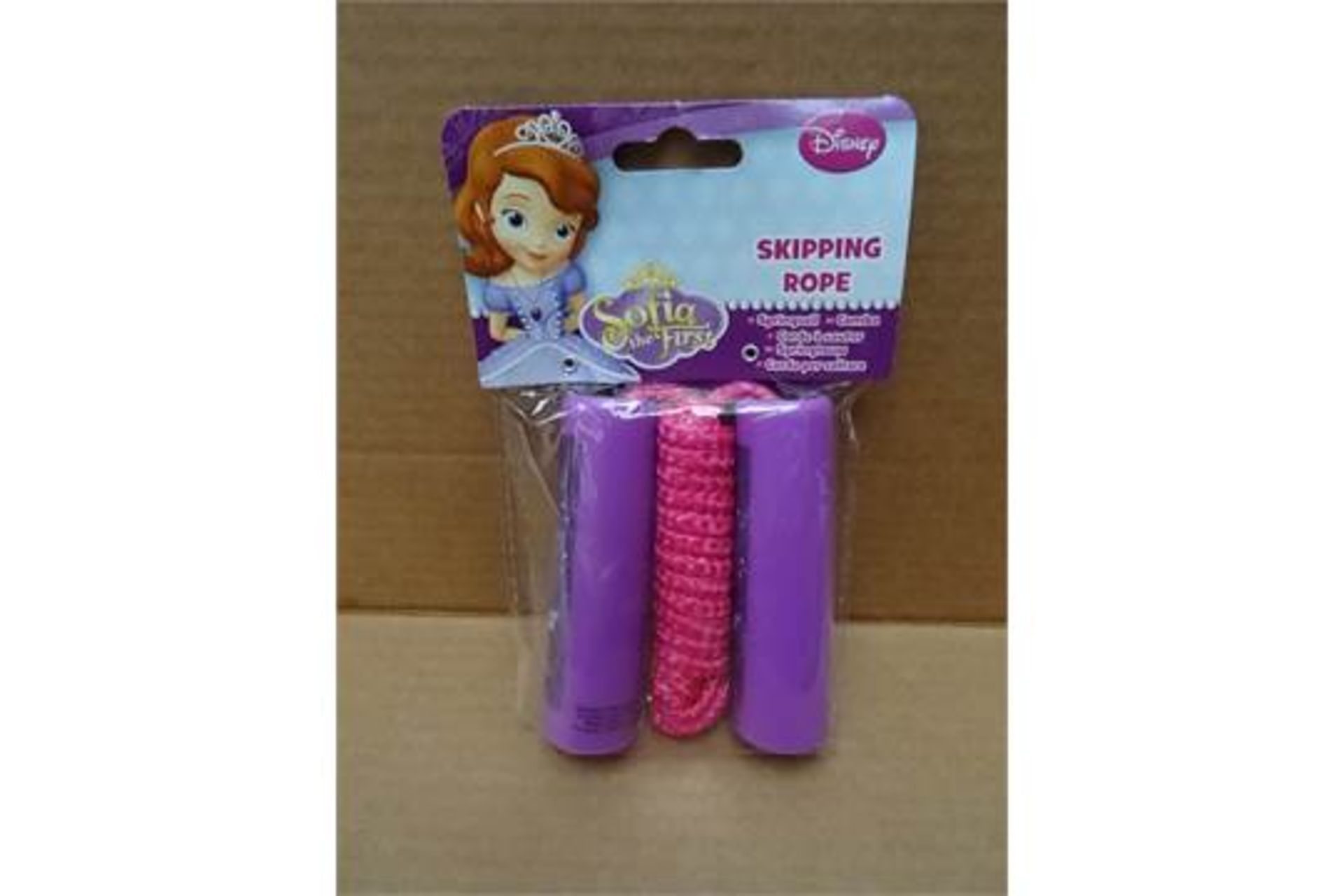 144 x Disney Sofia The First Skipping Rope. Brand new and Packaged. High Quality. Original RRP £4.99