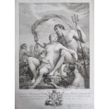 Gillberg, Jacob (1724-1793), Neptune et Amphitrite, Kupferstich nach Charles-JosephNatoire, ca. 44,5