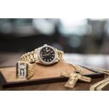 Brillant-Rolex Oyster Perpetual Day-Date, Gelbgold 750, Automatik, Chronometer,Datumsanzeige bei