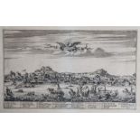 Visscher, Nicolaes (1618-1679), "Candia", Ansicht von Heraklion und der Insel Kreta mitDarstellung