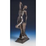 Bronzefigur Tänzerin, Kopie nach Chiparus. H. ca. 42 cm.Mindestpreis: 120 EUR