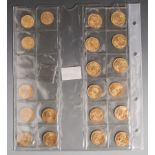 Goldmünzen, Schweiz Vreneli, 17 St. á 20 Franken 1935-47 etc., 3 St. á 10 Franken, 1916,1913,