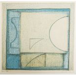 Harte, James (geb. 1932), Komposition in Blau und Gelb, Farblithographie, re. u. sign. u.dat. (19)