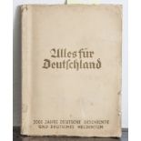 Zigarettenbilderalbum "Alles für Deutschland".Mindestpreis: 15 EUR