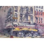 Von Kotzebue, Otto (geb. 1936), Straßenansicht in New York - Hesterstreet (Napoli),Aquarell. Ca.