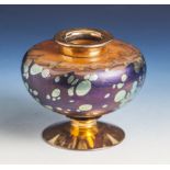 Vase, Johann Lötz Witwe, Dekor Phänomen Gre 1900. Farbloses Glas mit Teilunterfang inLachsrosa und