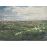Eggena, Gustav (1850-1915), "Moorlandschaft", Öl/Malpappe, re. u. sign. u. dat.  Ca. 21 x29 cm (