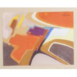 Gayrau, G.L. (Guy Leclerc; geboren 1942), Abstrakte Komposition, Pastellkreide, 1989, re.o. sign.,