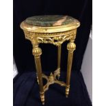 Marble topped gilded table