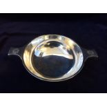 Scottish Silver Quaich with military emblems Glasgow Highlanders and the Highland Light Infantry