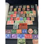 A small collection of English stamps including some pre decimal and a selection of overseas stamps