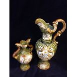 Two majolica vases by Alhambrian