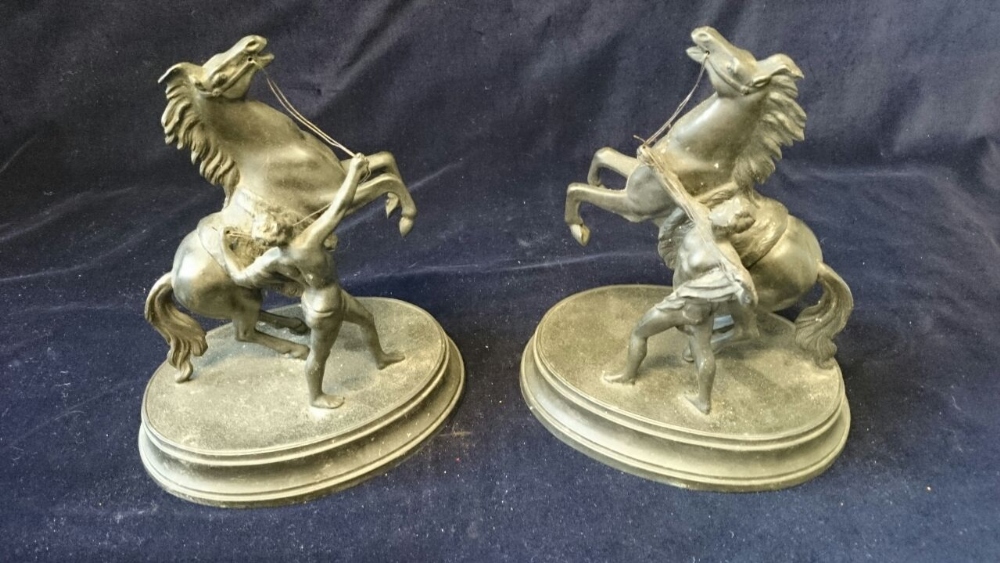 Pair of Spelter Figures.