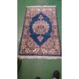 Blue Indian Woven Rug