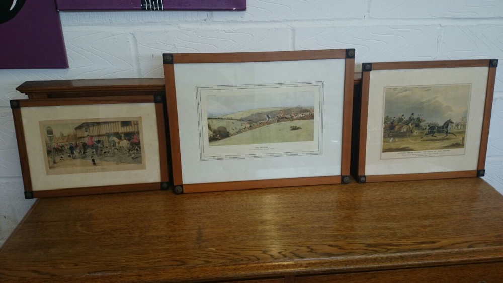Set of three Hunting Prints
