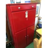 Retro Kitchen Cabinet in Red