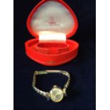 Ladies Rolex Tudor 9ct gold Watch, wrist strapped rolled gold, working order Birminham 1963