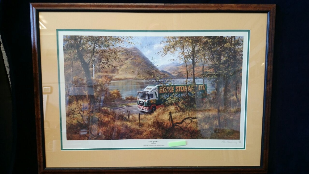 A very collectable Limited Edition print of Eddie Stobart Truck 'Lake District' No 288/500