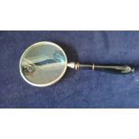 5" silverplate magnifying glass