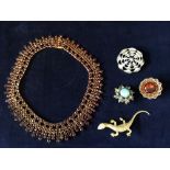 Selection of costume jewelry