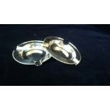 Two Mappin & Webb hallmarked silver as trays 104.6 grams Sheffield 1962/1963