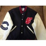 Sticky Fingers Baseball Jacket signed by Bill Wyman owner of the infamous Sticky Fingers