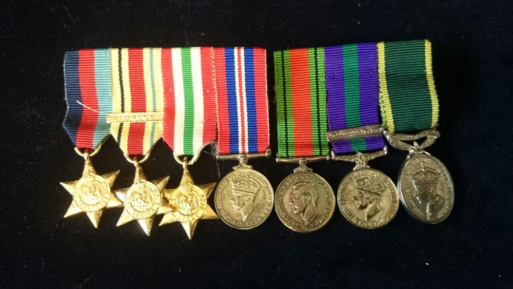 A set of miniature medals