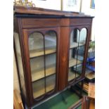 Edwardian display cabinet - complete.