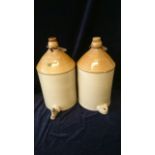 Two Stoneware Flagons from R.A. Canteen Woolwich