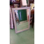 Modern mirror 42" x 30" in gilt frame