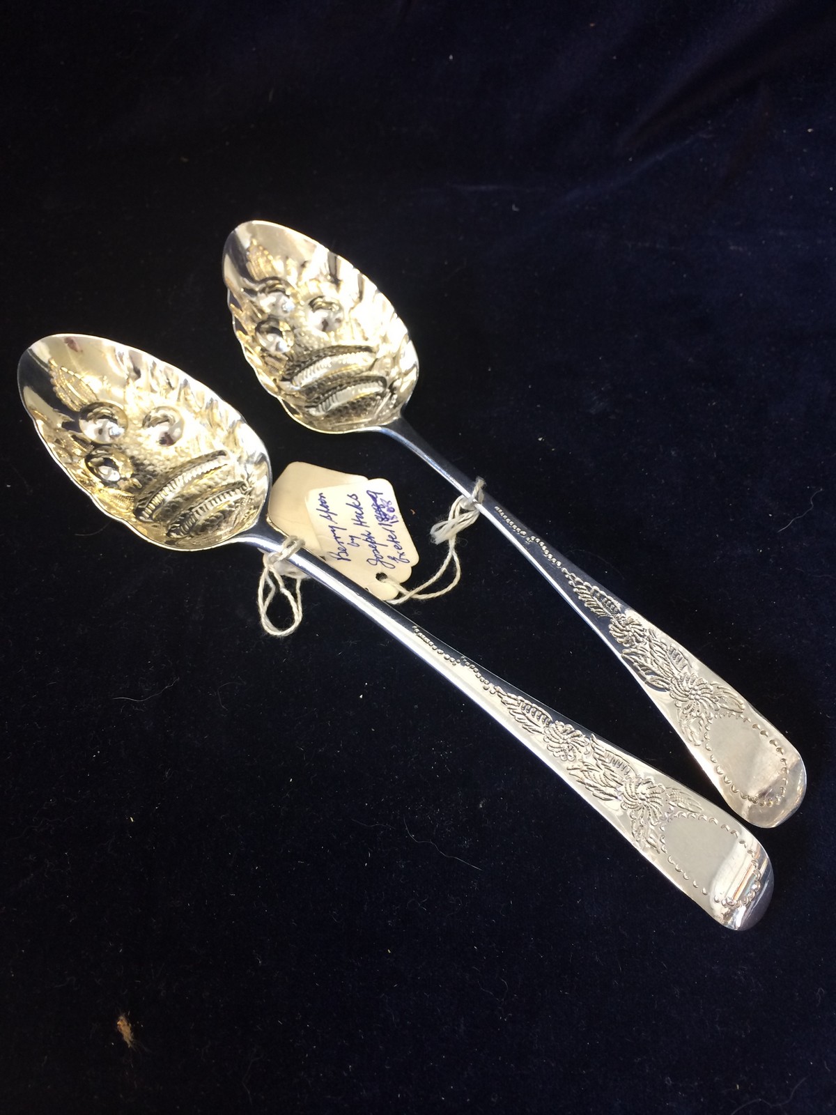 Two Berry spoons, one Exeter 1808 and the other London 1823