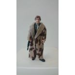 Vintage Star Wars figure "Han Solo in trench coat". Complete.