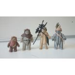 Vintage Star Wars "Ewoks" x 4.