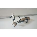 Vintage Star Wars "Speeder Bike" & Rider / Scout. A.F.