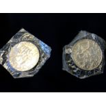 Pair of 1968 25 Pesos Mexican silver Olympic commemorative coins