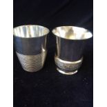 Two silver cups 189 grms