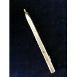 Silver propelling pencil made by Collins and Cook AF.  Marked Birmingham 1931