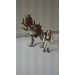 Vintage Star Wars "Tauntaun" with belly rescue feature & Luke Sky Walker in "Hoth" outfit. A.F.