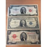 Antique United States of America Bank Notes